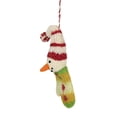 thumbnail image 3 of Ganz Snowman Mitten Ornament - One Ornament 4.75 Inch, Wool - Coal Eyes Carrot Nose Mx189834 Cream, 3 of 3