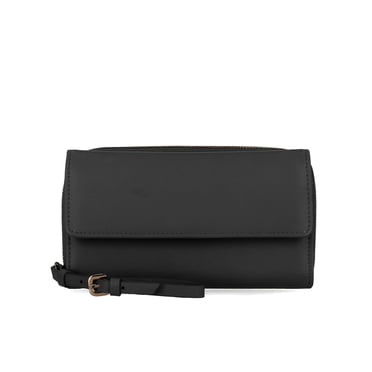 Time and Tru Women's Ainsley Bulk Clutch, Solid Black