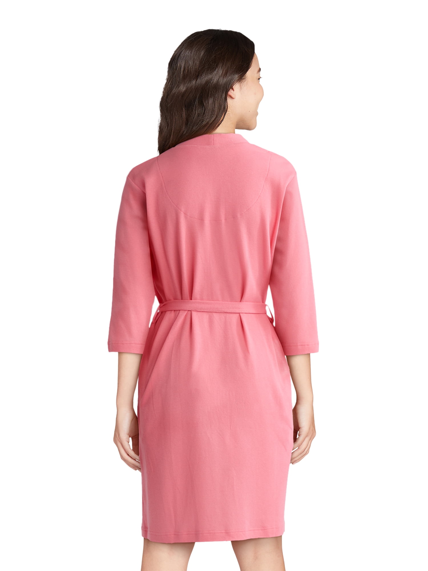 Lissome Women's and Women's Plus Size Waffle Knit Wrap Robe, Size S-4X