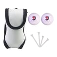 thumbnail image 1 of Bolsa para pelotas de golf con clip, ligera, para sujetar tees de golf, riñoneras Gris con 2Ball 4 Tees, 1 of 8