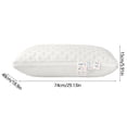 thumbnail image 2 of Funda de almohada a cuadros de tejido suave, tamaño estándar 18.9x29.1x5.9in, tejido de punto transpirable, agradable para la piel, decorativo, beige, sin forro, ligero, 1 pieza, 2 of 5