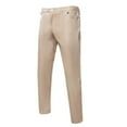 thumbnail image 4 of Men's Casual Pants Mens Sim Fitting Glossy Leather PantsTrendy Solid Color Performance Clothes Straight Leg Pants Khaki M, 4 of 5