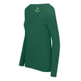 thumbnail image 3 of M&M SCRUBS Women's Long Sleeve Scoop-Neck T-Shirt Under Scrub (True Hunter Green, Medium), 3 of 5