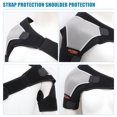 thumbnail image 2 of icolorfuled Adjustable Shoulder Support Brace for Injury Recovery and Prevention Lightweight Cloth Rubber Nylon Black One Size Fits All, 2 of 7