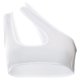 thumbnail image 1 of Women Fashion One Shoulder Crop Tank Sexy Hollow Out Camisole Slim Fit Ribbed Sleeveless Bra Tops Rave Party Clubwear NightwearS Gong Bohan LED, 1 of 2