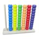 thumbnail image 1 of Juguete de Clasificación de Colores Apilables Madera Juego de Ordenar Educativo para Matemáticas Adecuado para Niños Hogar Jardín de Infancia, 1 of 9