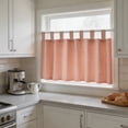 thumbnail image 6 of Durable Gingham Check Kitchen Window Valance, Rectangular Nylon Fabric Light Blocking Curtain for Kitchen Living Room Bedroom Dining Room, 39.37 X 17.72 Inches (Single Panel), 6 of 6