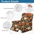 thumbnail image 7 of Jiueut Pumpkin Daisy Grape Print Recliner Chair Cover, Thanksgiving Decor Wear Resistant Recliner Slipcover 4 Pieces Jacquard Sofa Cover for Autumn Fall, 7 of 7