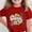 Red, variant on Amidoa Girls Short Sleeve Summer Crewneck Graphic T Shirts Casual Kids Tops Purple Size 130