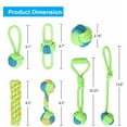 thumbnail image 2 of 7 Pack Dog Chew Toys for Puppy Teething Chew Toys Rope Toys Squeaky Toys, 2 of 7