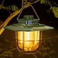thumbnail image 1 of Lámpara de camping verde recargable, luz LED retro para camping, recargable por USB, C-Light, cálida y natural, atenuación continua, brillante 13 H + autonomía, luz portátil impermeable para tienda de, 1 of 3