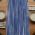 thumbnail image 5 of Table Runners 70 Inches Long Dress Scarves, Vintage Wave Lines Farmhouse Coffee/Dining/Kitchen Table Decor, Holiday Table Runner, Classic Minimalist Striped Navy Blue 13x70 Inch, 5 of 9