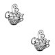 thumbnail image 1 of Cateissary Letrero de barra de café y té, placa colgante de Metal para decoración de granja 2piezas 25x28CM, 1 of 1