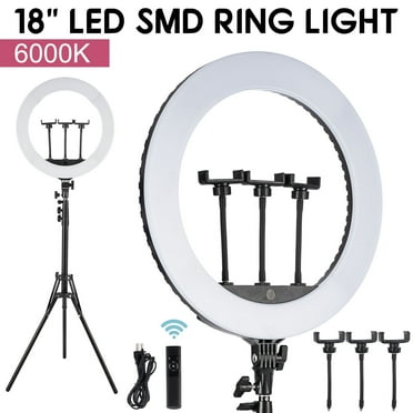 SHZOND 18" LED Ring Light Kit with Stand 85W LED Ring Dimmable 6000K for Camera Photography, YouTube Videos, Makeup