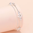 thumbnail image 1 of Pulsera de cadena de estrella y corazón de Plata de Ley 925 para mujer, joyería de lujo, regalos de joyería, Navidad GaaBou, 1 of 2