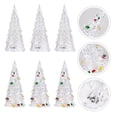 thumbnail image 3 of 6 luces LED acrílicas para árbol de Navidad, decoración navideña brillante para escritorio., 3 of 7
