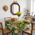 thumbnail image 3 of Spring Daisy Birds Table Cloth Waterproof Tablecloths, Vintage Farmhouse Garden Flowers Tablecloth Dining Table Cover for Kitchen Party Tabletop Outdoor, Square Tablecloth 60x60 Inch, 3 of 9