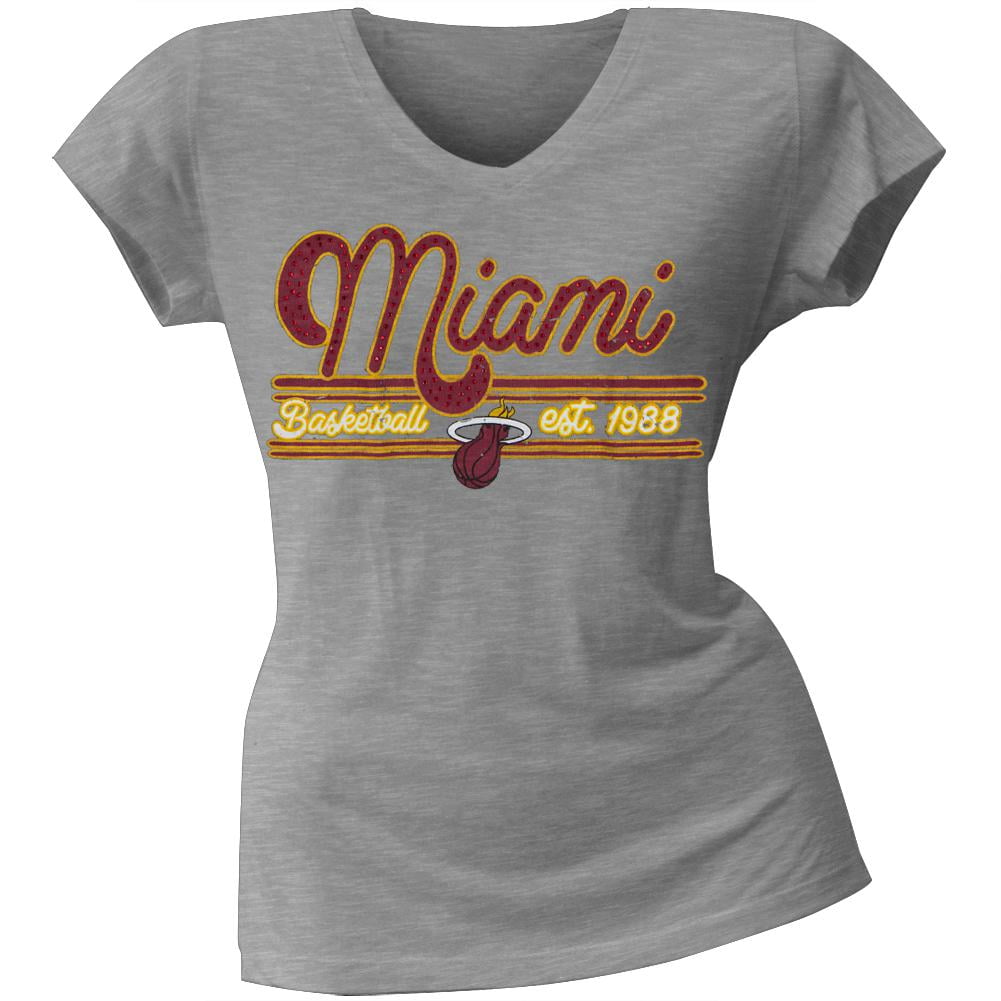 Miami Heat Center Juniors VNeck TShirt Walmart Canada