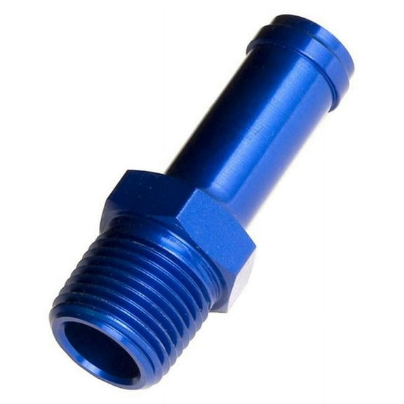 0.37 in. to 0.37 NPT Male Straight Hose, Blue