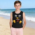 thumbnail image 4 of Niño Pequeño Niños Camisola 3-15 Años Niños sin Mangas Gradiente Impresión Tela Suave para la Fiesta de Boda en Casa, 4 of 8