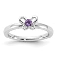 thumbnail image 3 of Auriga Fine Jewelry 925 Sterling Silver Amethyst Ring for Women Size 9, 3 of 6