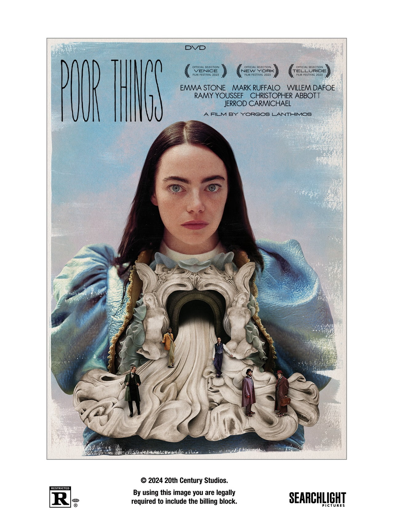 Disney Poor Things Blu-ray, Digital Code, Emma Stone, Oscar