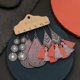 thumbnail image 2 of Juego de pendientes con borlas y conchas huecas y formas geométricas vintage para mujer, 21385-7, 2 of 3