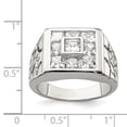 thumbnail image 5 of 925 Sterling Silver Men's Cubic Zirconia Ring, 5 of 5