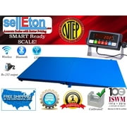 NTEP 4' x 4' (48'' x 48'') Floor Scale with Ramp 2,500 lbs x 0.5 lb/ Pallet Size