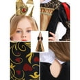 thumbnail image 7 of Girls Queen Costume with Headband Halloween Red Hearts Dress, 7 of 7