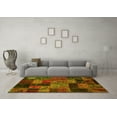 thumbnail image 3 of Ahgly Company Indoor Rectangle Oriental Yellow Modern Area Rugs, 2' x 4', 3 of 4
