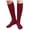 a21-Wine, variant on KPOPLK Kids Girl Knee High Socks 0-12Years Old Toddler Soft Cotton Long Stockings Back to School Athlete Stocking(One Size,Dark Gray)