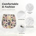 thumbnail image 6 of Lsque Watercolor Bottles And Glasses Printed Women's Running Shorts with Liner Pockets,Elastic Quick Dry Workout Athletic Gym Yoga Shorts,Womens High Waist Shorts-X-Large, 6 of 9