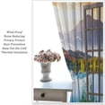 thumbnail image 4 of Nature Kitchen Curtains Landscape Theme Spring Forest Lake Mist Mountain Scenery Scene Design Print Pattern Rod Pocket Waterproof Window Drapes for Bathroom Bedroom Office 2 Panels 26 x 36 Inch, 4 of 5