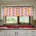 thumbnail image 3 of Yayeee Kitchen Curtains Tier Set of 2 Light Filtering 57"x36" Over Sink Window Panels, Cartoon Oranges, 3 of 7
