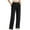 Black, variant on Women's Jogger Sweatpants with Side Pockets and Elastic Ankle Cuffs for Sports Wear