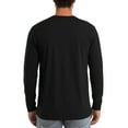 thumbnail image 3 of Fabrcox Fall Spring S-3xl T Shirts for Men Oversized Crew Neck Solid Color Trendy Long Sleeve Basic Tee Casual Lightweight Pullover T-Shirt Dark Gray S, 3 of 4
