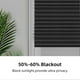 thumbnail image 2 of Blackout Pleated Window Shades Window Blind Blackout Light Block Cordless Black 35, 2 of 5