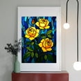 thumbnail image 2 of Diamond Art Kits for Adults - 5d Stained Glass Yellow Roses Art Diamond Painting for Adults, Diamond Art for Adults Beginners, Diamond Painting Kits for Adults for Home Wall Decor, 2 of 7