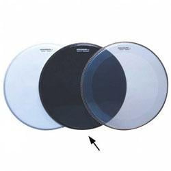 Aquarian Force II Gloss Black Resonant Bass Drum Head (Gloss Black, 20")