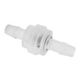 thumbnail image 4 of BTOER 1Pcs Plastic One-Way Non-Return Fluids Check Valve For Fuel Gas Liquid Home Improvement Parts Diameter 3-12mm White Check Valve, 4 of 9