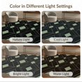 thumbnail image 7 of ODIKA 9'x12' Washable Area Rug Large Minimalist Angular Symmetrical Covering Repeating Blackrug for Master Suite, California King, Under Bed, Non-Shedding, Easy Care, 7 of 7