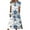 5# Blue womens summer dresses clearance sale, variant on Dyegold Sundresses for Women Casual Summer - Plus Size Summer Dresses Womens Curved V-Neck Short Sleeve Daisy Print Long Loose Flowy Swing Casual Maxi ​​Sundress