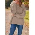 thumbnail image 5 of PRETTYGARDEN Women's Oversized Sweaters Sleeve Crew Neck Jumper Tops Chunky Knit Pullover Sweater, 5 of 6