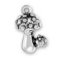 thumbnail image 1 of Sterling Silver 16" .8mm Box Chain 3D Mushroom Pendant Necklace A Mini Mushroom Attached, 1 of 2
