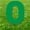 Green, variant on Black Number 0 20 inches tall