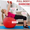 thumbnail image 3 of Pelota de ejercicio Fitvids 66 cm antiexplosión antideslizante roja, 3 of 7