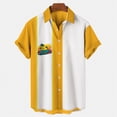 thumbnail image 4 of Camisas para hombre, ropa hawaiana, camisa informal con estampado de árbol de coco en 3D, ropa para mujer, camisa de un solo pecho, blusas con solapa 6XL, 4 of 5