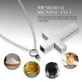 thumbnail image 3 of BERTDOMD Memorial Ashes Necklace with Cross Pendant, Urn Keepsake Jewelry for Men & Women, Remembrance Pendant, 3 of 5
