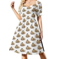 thumbnail image 2 of Vestido elegante de manga corta para amigos soñolientos., 2 of 7